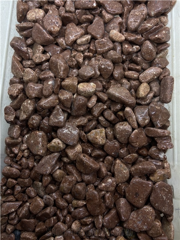 Red Marble Tumbled Pebble Stone
