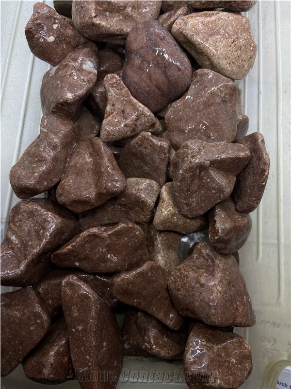 Red Marble Tumbled Pebble Stone