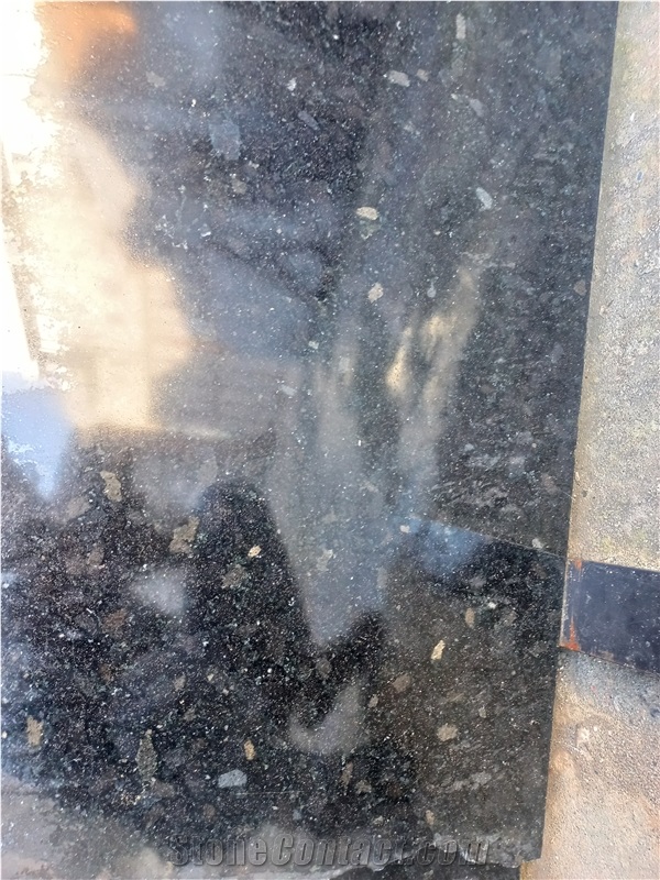 Black Pearl Granite Slabs, Polished