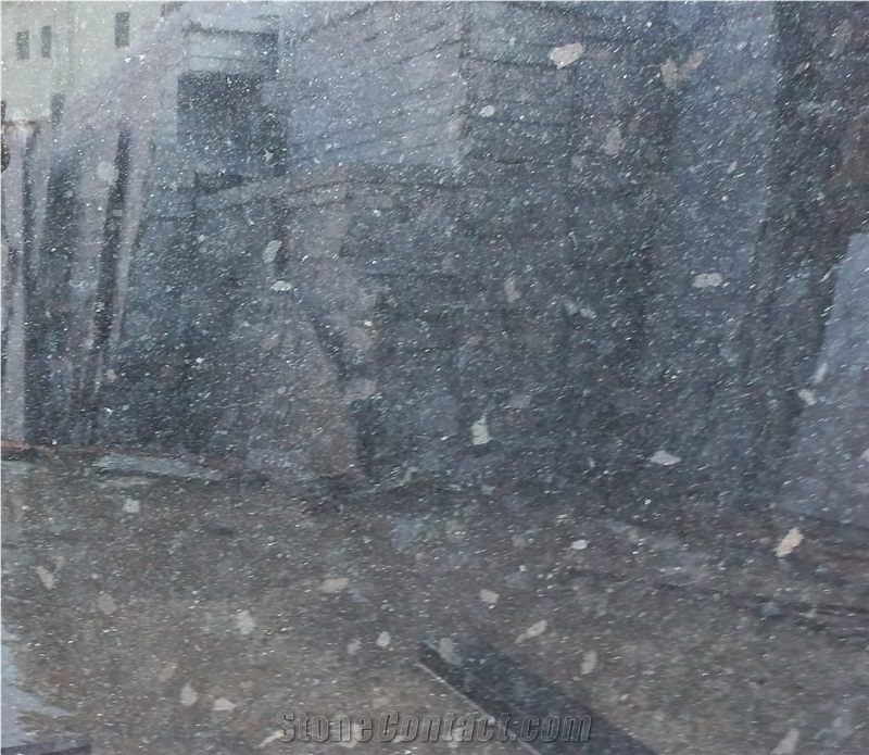 Black Pearl Granite Slabs, Polished