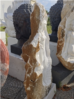 Viet Nam Salt White Marble Abstract Girl Sculpture