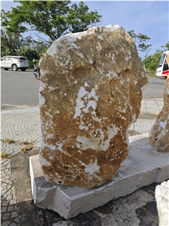 Viet Nam Snow White Marble Abstract Sculpture
