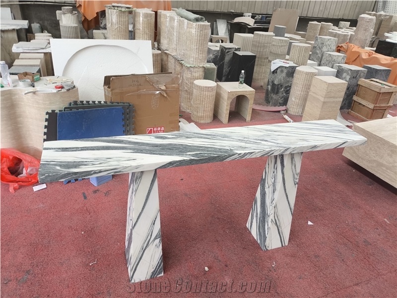 Arabescato Marble Custom Table Decorative Furniture