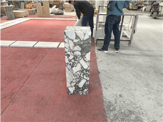 Calacatta Viola Marble Plinth Pedestal Stand