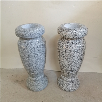 Barre Grey Granite Cemetery Vases Monumental Vase