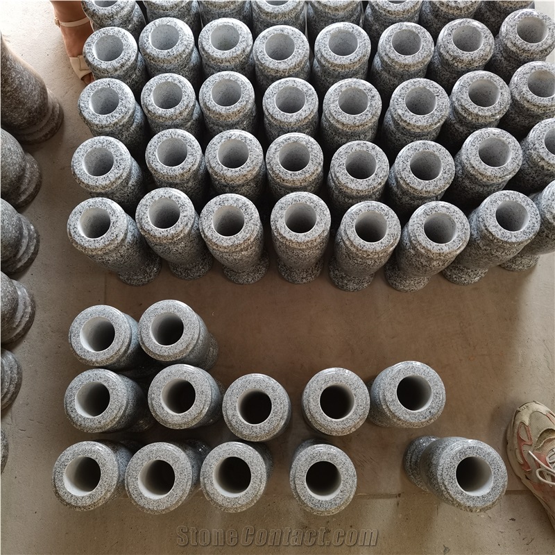Barre Grey Granite Cemetery Vases Monumental Vase