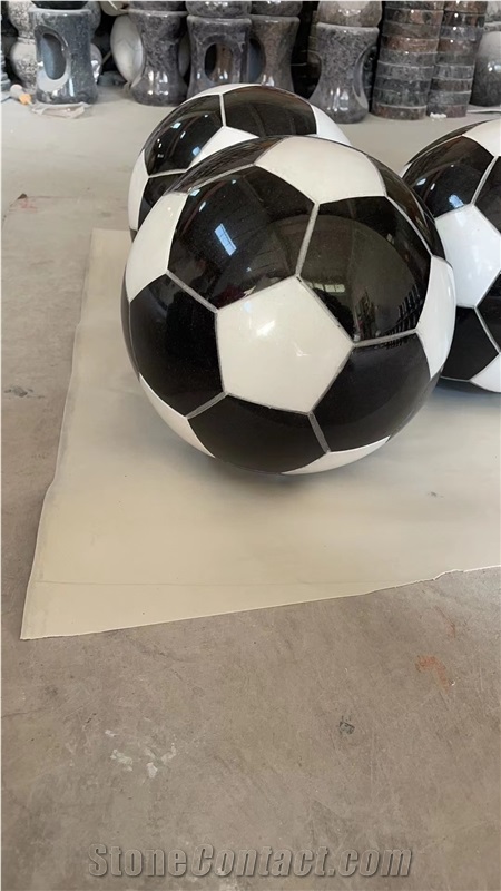 Indian Red Granite Basketball Stone Crafts