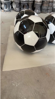 Indian Red Granite Basketball Stone Crafts