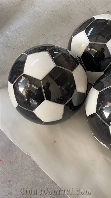 Indian Red Granite Basketball Stone Crafts