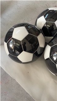 Indian Red Granite Basketball Stone Crafts