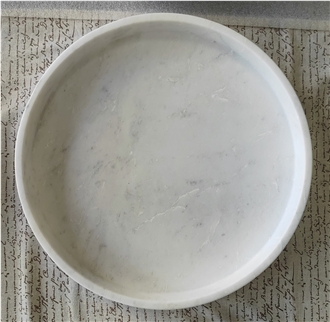 Jiashi White Marble Round Bowls Home Decor Products