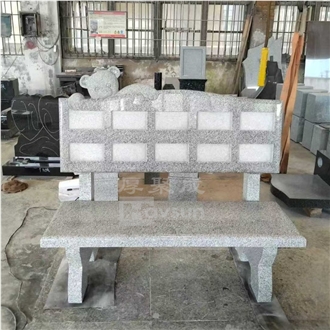 Light Gery Granite Urban Bench Garden Bench