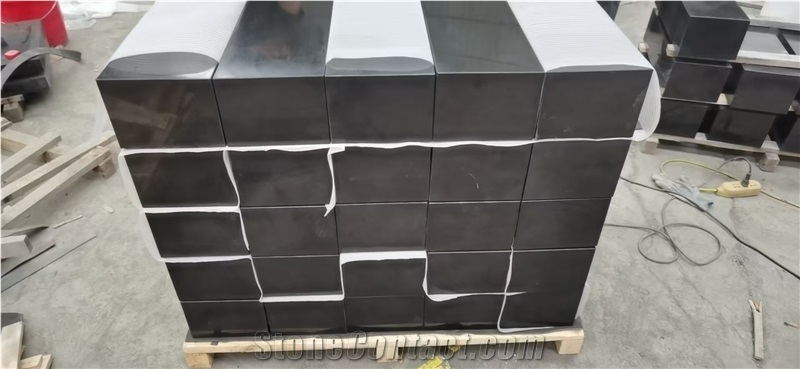 Promotional Price Mongolian Black Basalt Headstones