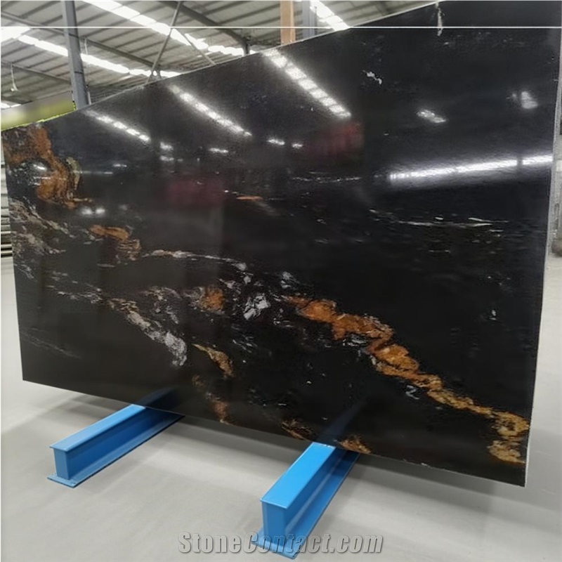 Black Cosmic Granite Slabs, 180*130 Cm