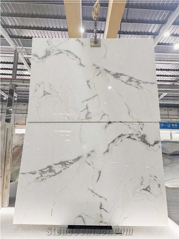 Caribbean White Dover Marble Slabs
