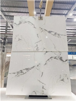 Caribbean White Dover Marble Slabs