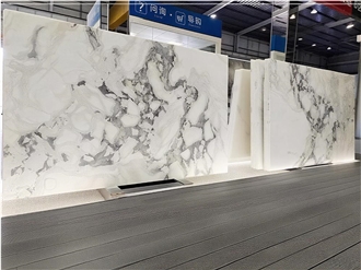Caribbean White Dover Marble Slabs