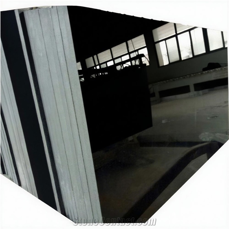 China Absolute Black Granite Slabs