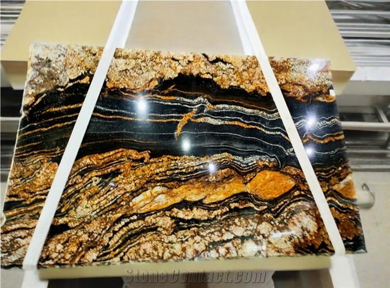 Cosmic Gold Natural Stone Granite Slabs