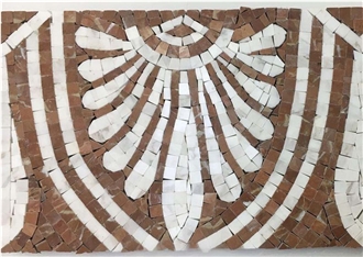 Dark Emperador Brown Natural Marble Mosaic Tiles