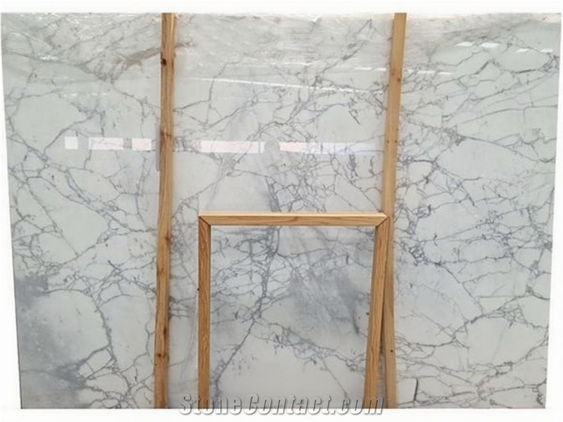 Italian Stone White Statuario Venato Marble Slabs