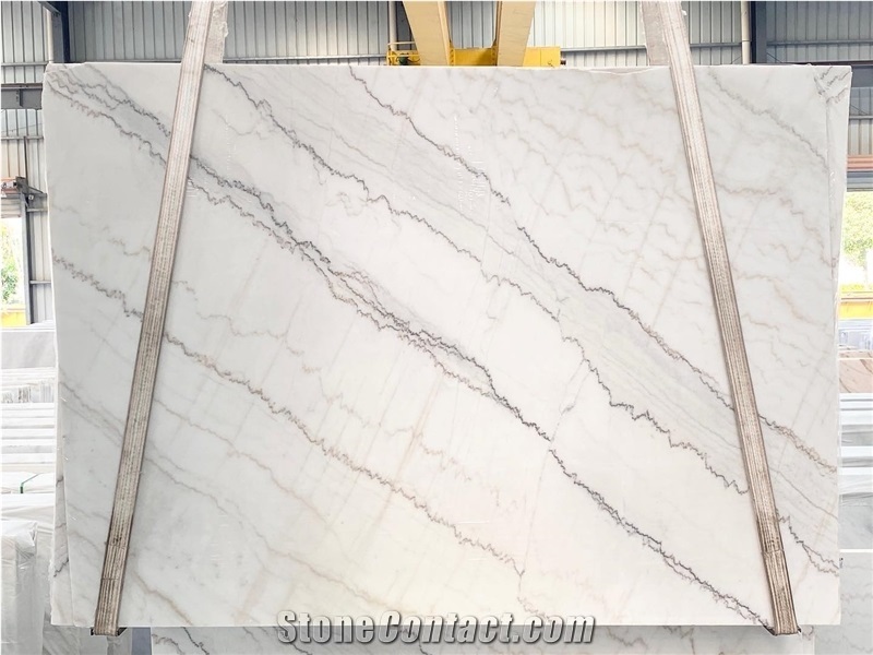 Natural Guangxi White Marble Slabs