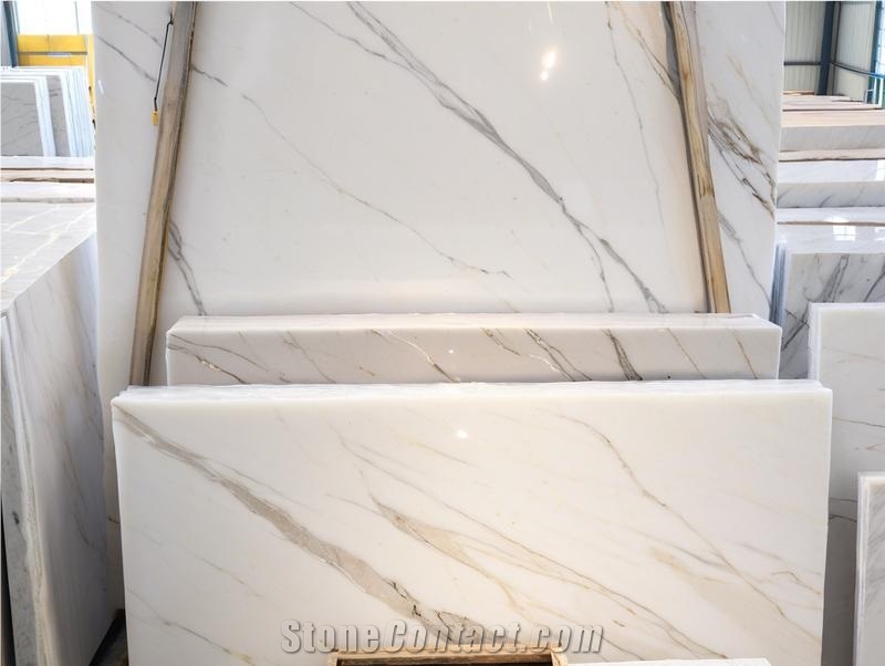 Natural Guangxi White Marble Slabs