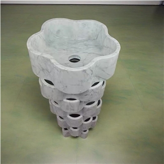 Natural Marble Free Standing Wash Basins