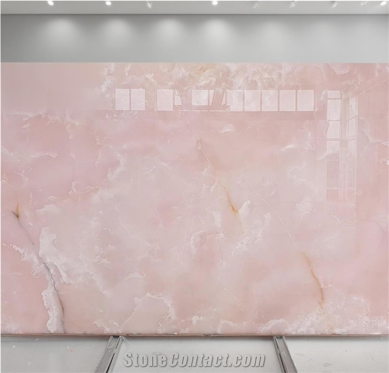 Natural Pink Onyx Slabs