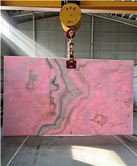 Natural Pink Onyx Slabs