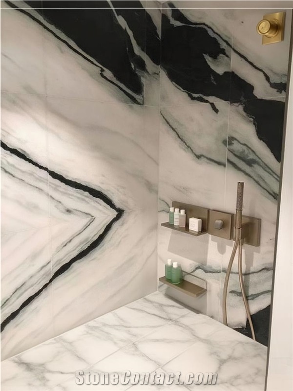 Panda White Marble Slabs