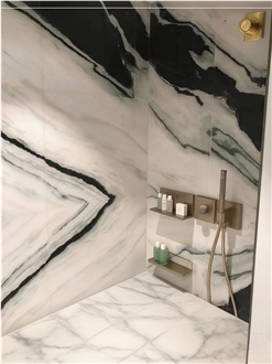Panda White Marble Slabs