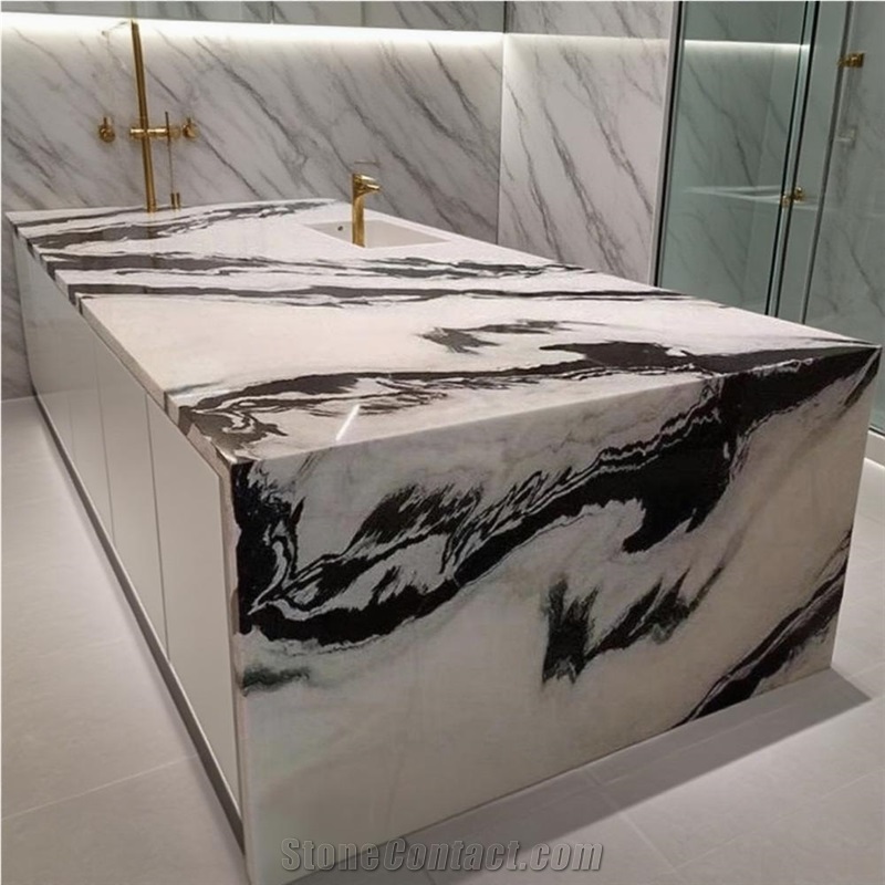 Panda White Marble Slabs