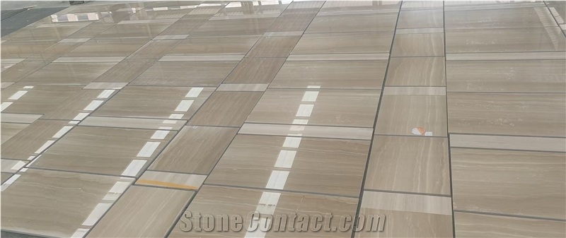 White Serpeggiante Marble Tiles Polished