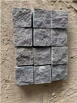 Sesame Grey Granite Split Cobblestones