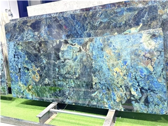 Blue Emerald Granite Big Slabs