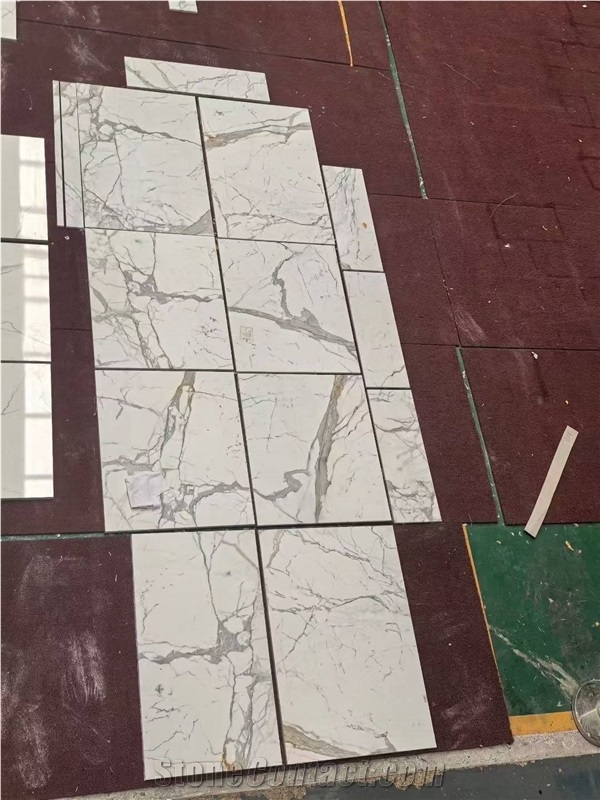 Calacatta White Marble Big Tiles