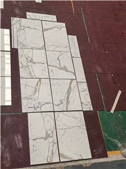 Calacatta White Marble Big Tiles
