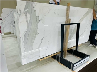 Calacatta White Marble Big Tiles