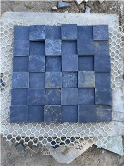Dark Gray Slate 3D Mosaic Tiles