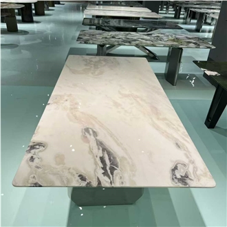 Fendi White Marble Restaurant Table Tops