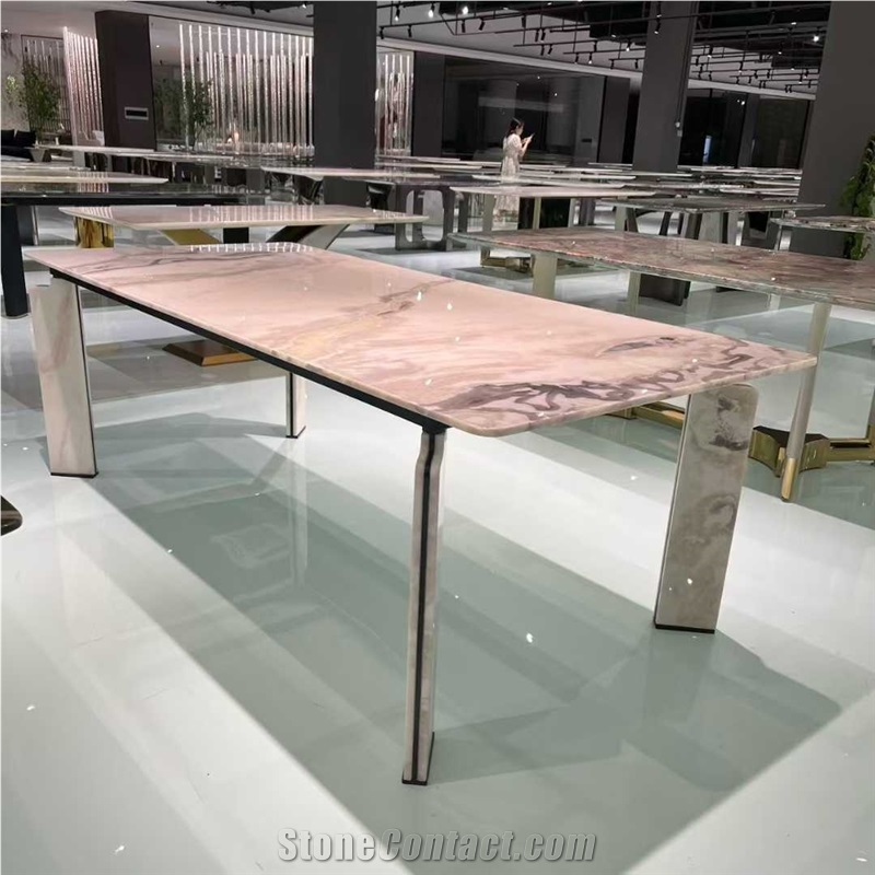 Fendi White Marble Restaurant Table Tops