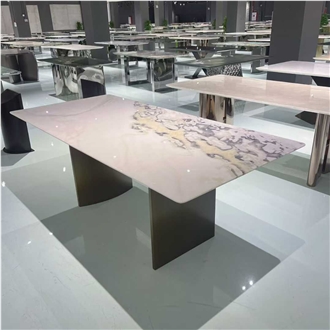 Fendi White Marble Table Cafe Table Tops