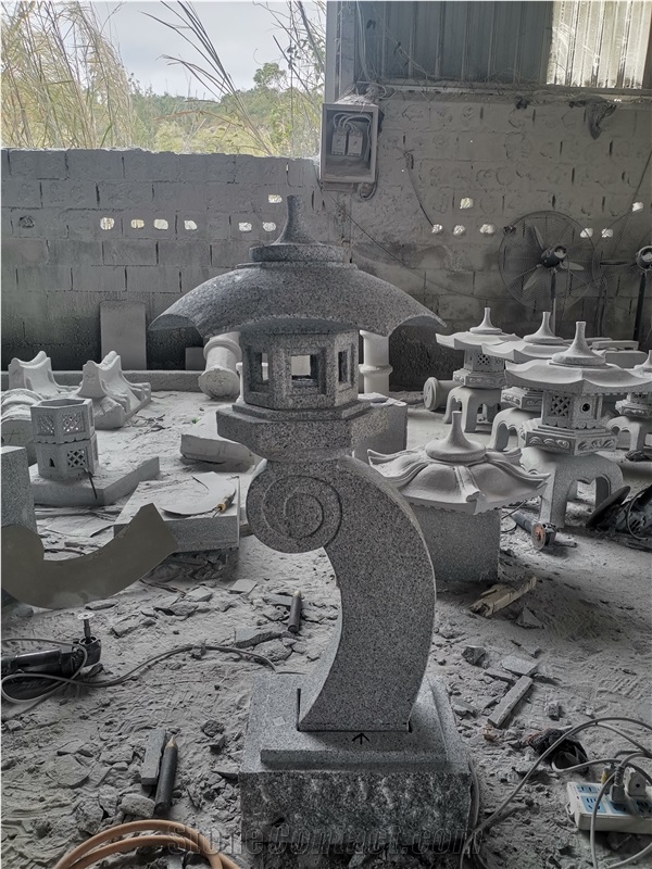 G603 Granite Rankei Lantern Garden Ornament