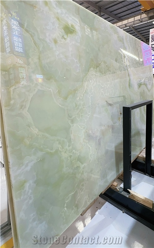 Light Jade Green Onyx Slabs