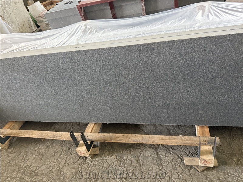 Mongolia Black Granite Flamed Slabs