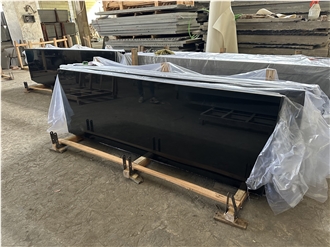 Mongolia Black Granite Flamed Slabs