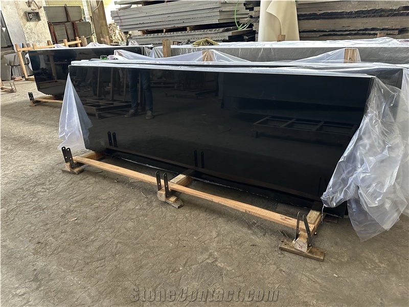 Mongolia Black Granite Polished Slabs