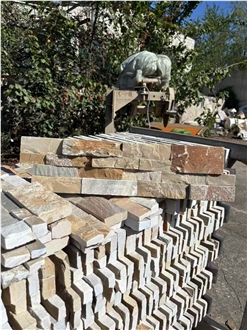 Multicolor Slate Ashlar Stone Veneer