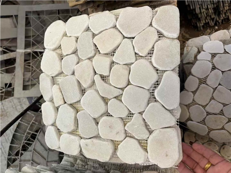 White Sandstone Tumbled Rock Veneer Wall Cladding